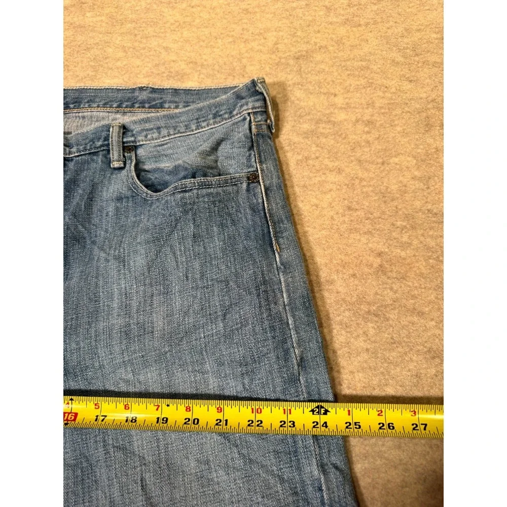 Levis 501 Original Fit Jeans Mens 38x30 Blue Denim Cotton High Rise Straight Leg